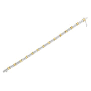Two-Tone Gold Plated Sterling Silver 1ct TDW