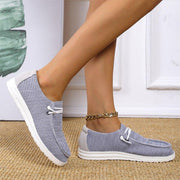 Soft Flat Slip On Loafers Canvas Sneakers