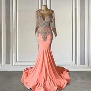 Coral Chic: 2024 Elegant Mermaid Prom Perfection