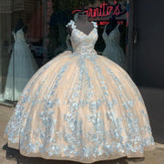 Gorgeous Lace Quinceanera Dresses 2021 Princess Ball Gown With Bow Appliques Pageant Party Sweet 16 Dress Flowers Sleeveless