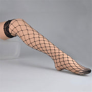 New Fashion Lace Topped Thigh High Sheer Fishnet Stockings Women Sexy Stockings Womens Female Long Knee Sock чулки женские носки