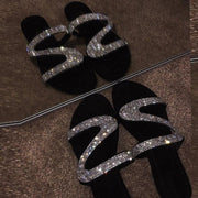 Sexy shiny Women's shoes fashion summer Flat sandals