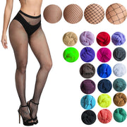 Women Fishnet Stockings Multicolor Plus Size Pantyhose Colored Small Middle Big Mesh Fish Nets Tights Anti Hook Nylon Panty hose
