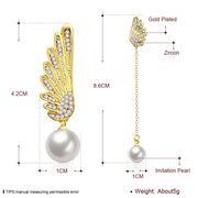 Pearl Wings of an Angel in 18K Gold Plated Christmas Inspired