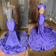 Lilac Charm: Mermaid Prom Elegance