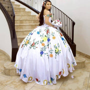 Luxury Embroidered Ball Gown Quinceanera Dress