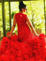 Ruby Radiance: 2024 Luxe Red Prom Elegance