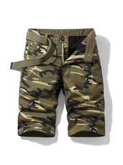 Camouflage Print Casual Beach Half Length Pants Men
