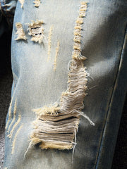 Distressed Hollow Out Design Fashion Men Jeans