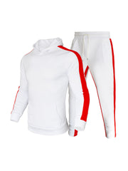 New Contrast Color Hoodie With Track Pants