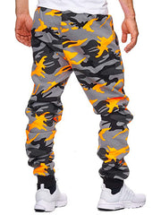 New Camouflage Drawstring Long Pants Men