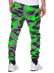 New Camouflage Drawstring Long Pants Men