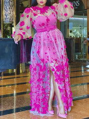 Retro Chinese Style Patchwork Plus Size Dresses