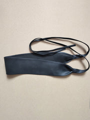 Mock Neck Tie Wrap Plus Size Jumpsuit