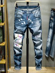 New Arrival Embroidery Mid Waist Jeans