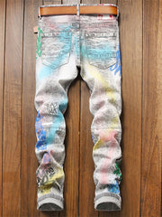Funny Attractive Graffiti Abstract Long Men Jeans
