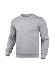Simple Solid Collar O Neck Pullover Sweatshirts