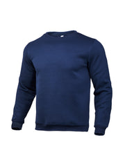 Simple Solid Collar O Neck Pullover Sweatshirts