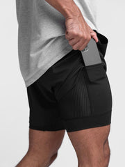 Jogger Gym White Wide Short Pant For Men