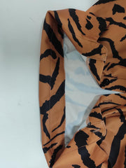 Casual Print Long Sleeve Maxi Shirt Dress For Women