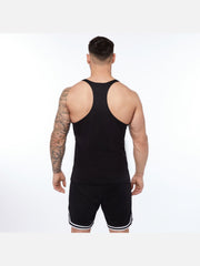 Exercise Striped Tank Top With Short Pants