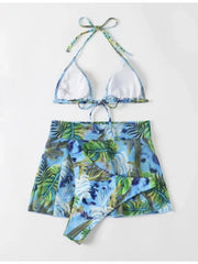 Summer Printed Halter Neck 2-Piece Bikini Swimwear