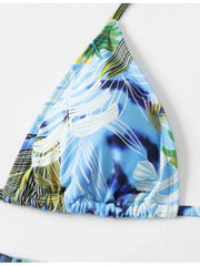 Summer Printed Halter Neck 2-Piece Bikini Swimwear