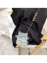 Fashion Casual Acrylic Beaded Women's One Shoulder Bag