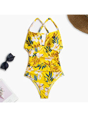 Summer Bandage Flower Printing Women's One-pieces