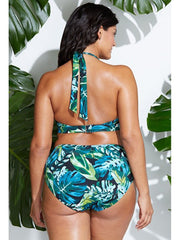 Halter Backless Printing Swimsuit For Women
