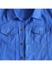 Men's Casual Pure Color Raw Edge Button Vest