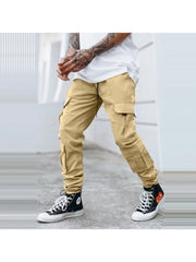 Casual Pure Color Work Trousers For Men