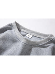 Simple Design Solid Loose Sweatshirts For Men