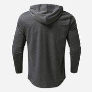 Casual Hooded Collar White Fall Tops For Men