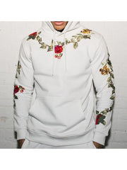 Flower Printed Hooded Long Suits For Men