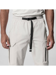 Sports Zip Pocket  Straight Leg Men Pants