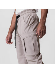 Sports Zip Pocket  Straight Leg Men Pants