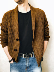 Casual Solid Sweater Coats For Men