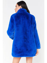 Simple Design Solid Faux Fur  Coats For Women