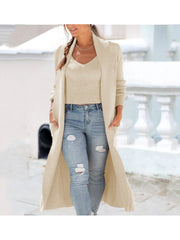 Spring Matching Tank Top And Long Sweater Cardigan Sets
