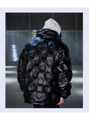 Designer Black Winter Down Coats For Men