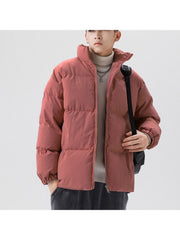 Winter New Solid  Down Cotton Coats For Men