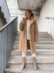 Solid Winter Long Fur Coats For Women