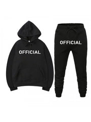 Letter  Printing Hooded Sports Long Suits For Men