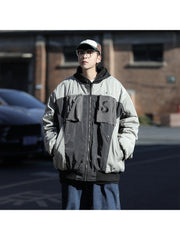 New Street Patchwork  Jacket Coats For Men