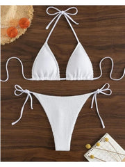 Sexy Women Backless Bikini Swimsuit Set