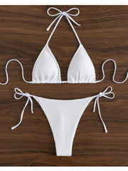 Sexy Women Backless Bikini Swimsuit Set