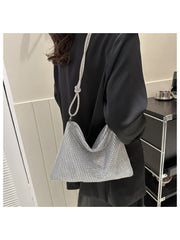 Commuting Texture PU Pure Color Tote Bag Women