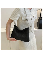 Commuting Texture PU Pure Color Tote Bag Women
