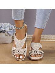 Summer Flower Ripped Casual Sandals
